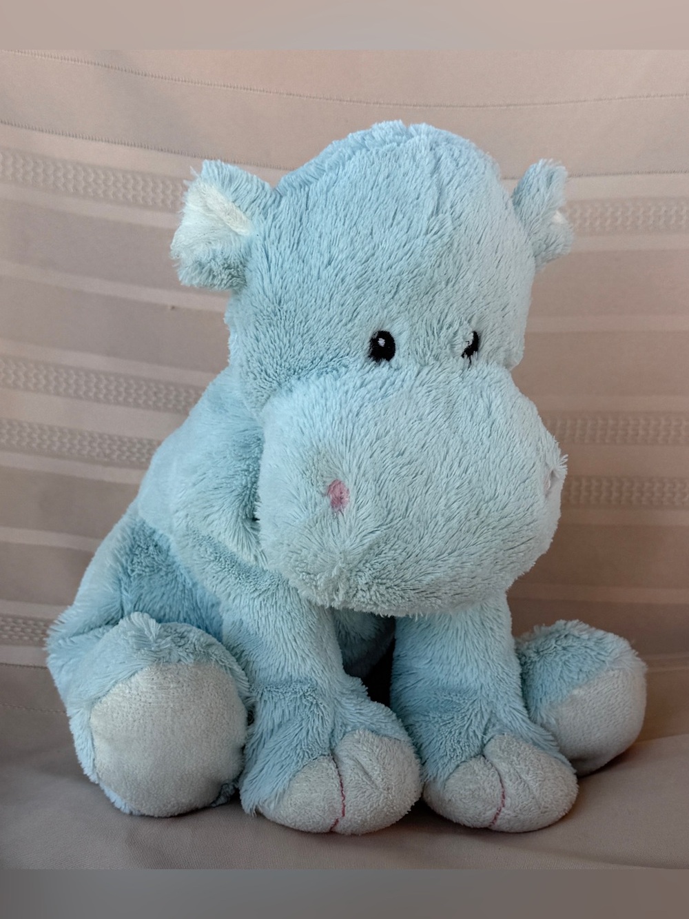 Toys R Us Blue Hippo Cuddly Stuffed Animal